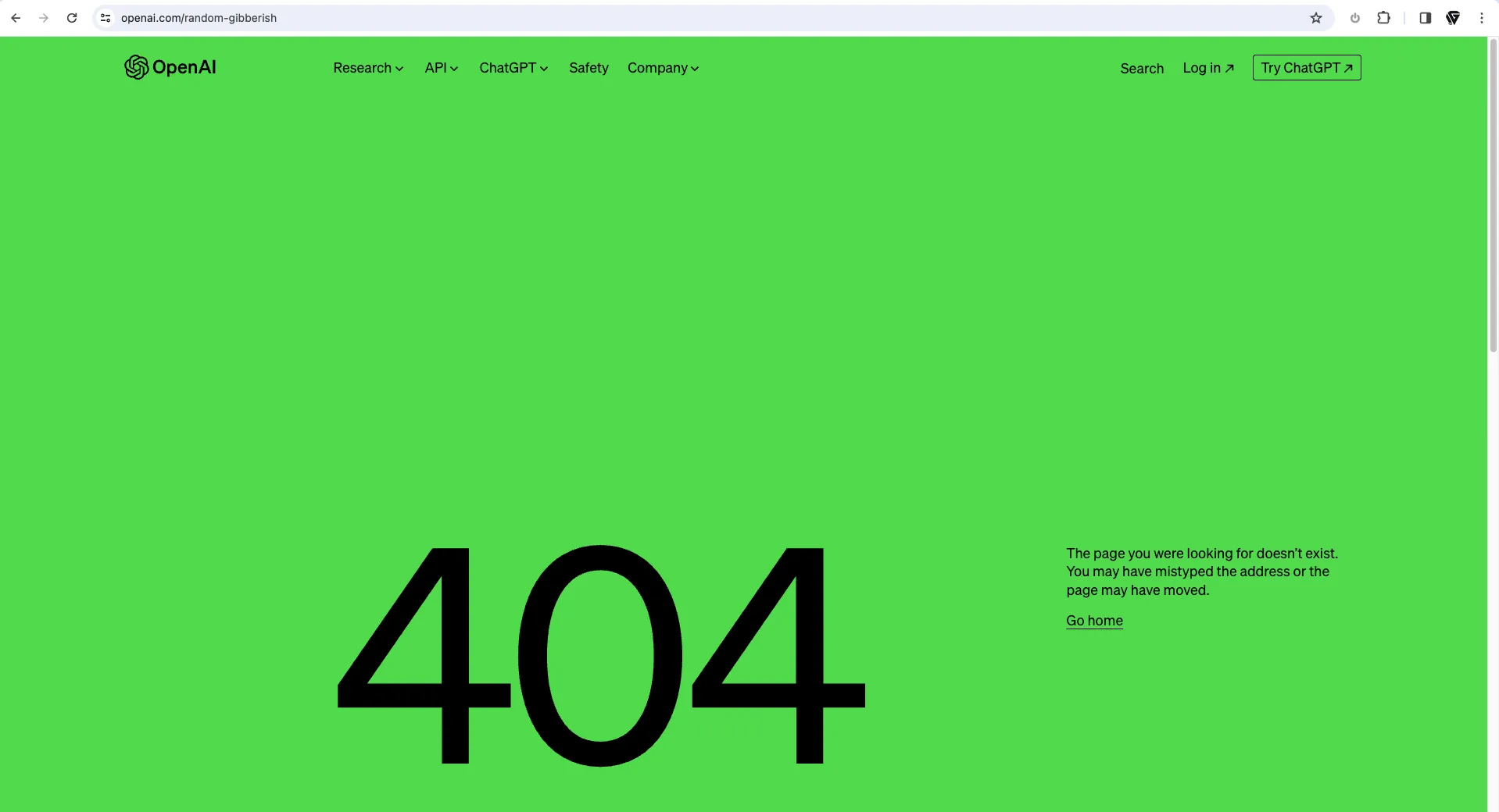 Openai.com 404 Page